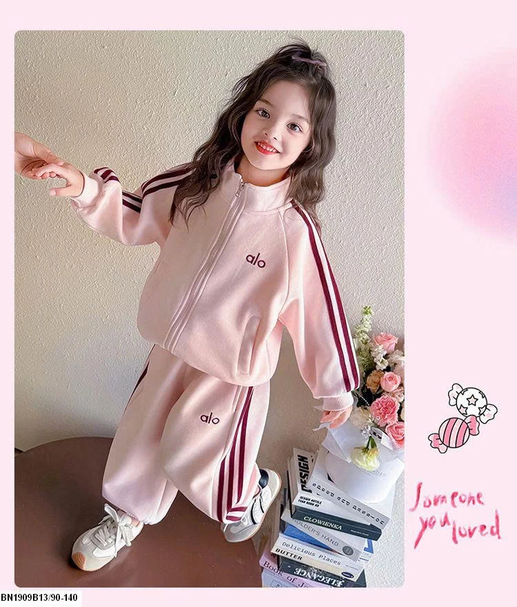 SÉT NỈ ALO SỌC HỒNG