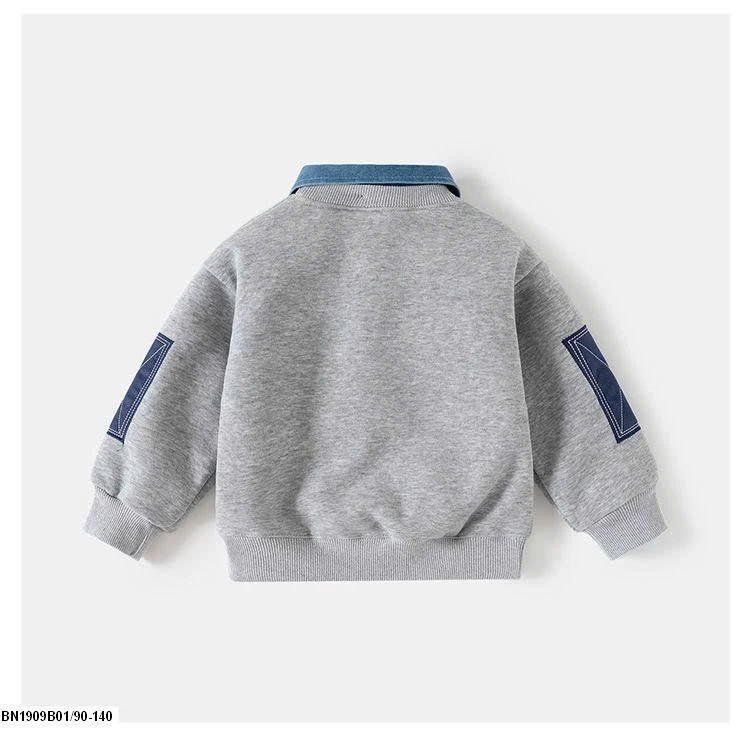 ÁO NỈ CỔ POLO JEAN