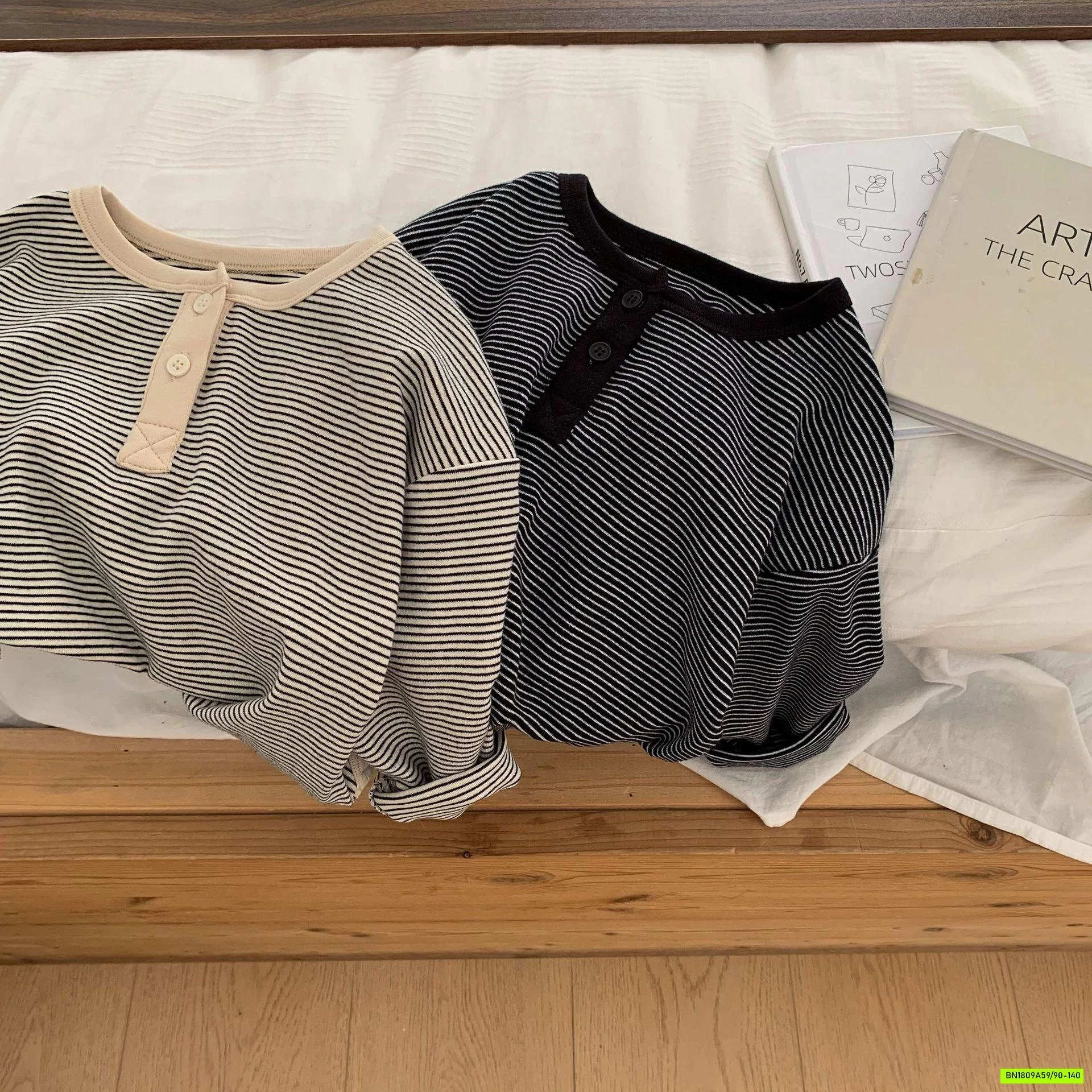 ÁO NỈ KẺ NGANG NHỎ