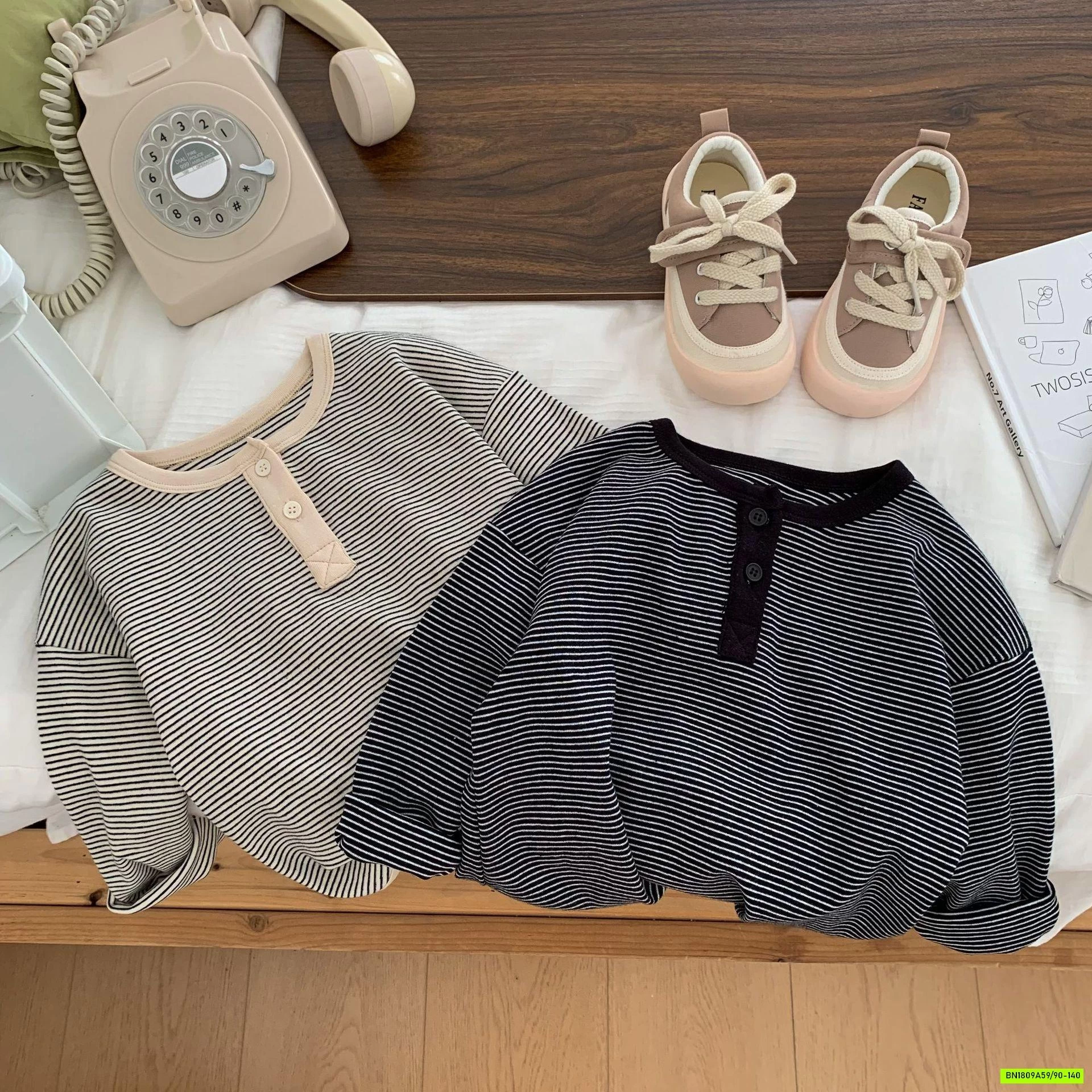 ÁO NỈ KẺ NGANG NHỎ