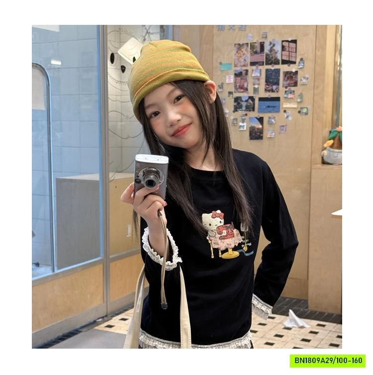 ÁO THUN IN HÌNH VIỀN REN