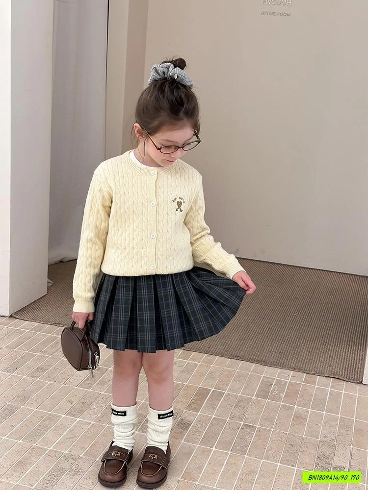 CHÂN VÁY XẾP LY CARO 25G059 AMBB