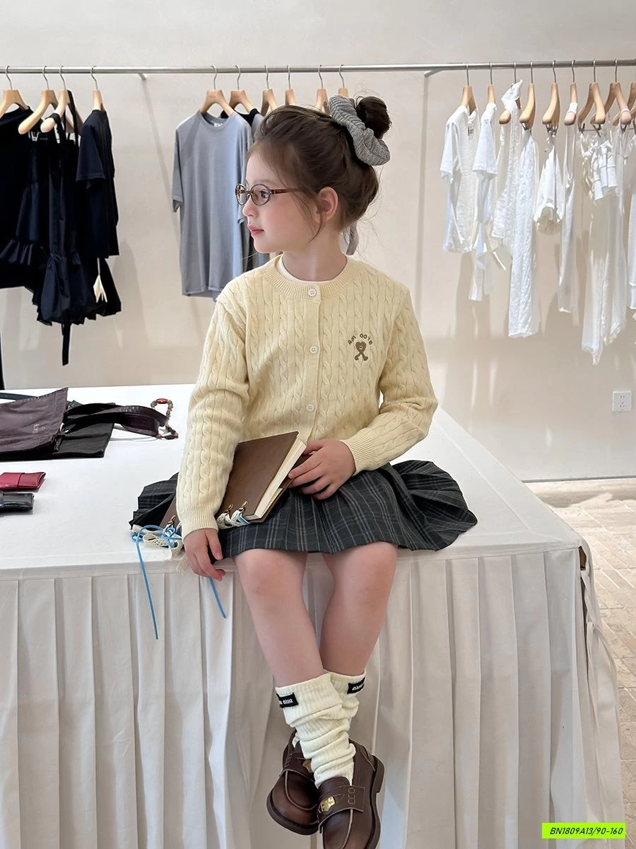 CARDIGAN LEN VẶN THỪNG 25G096 AMBB