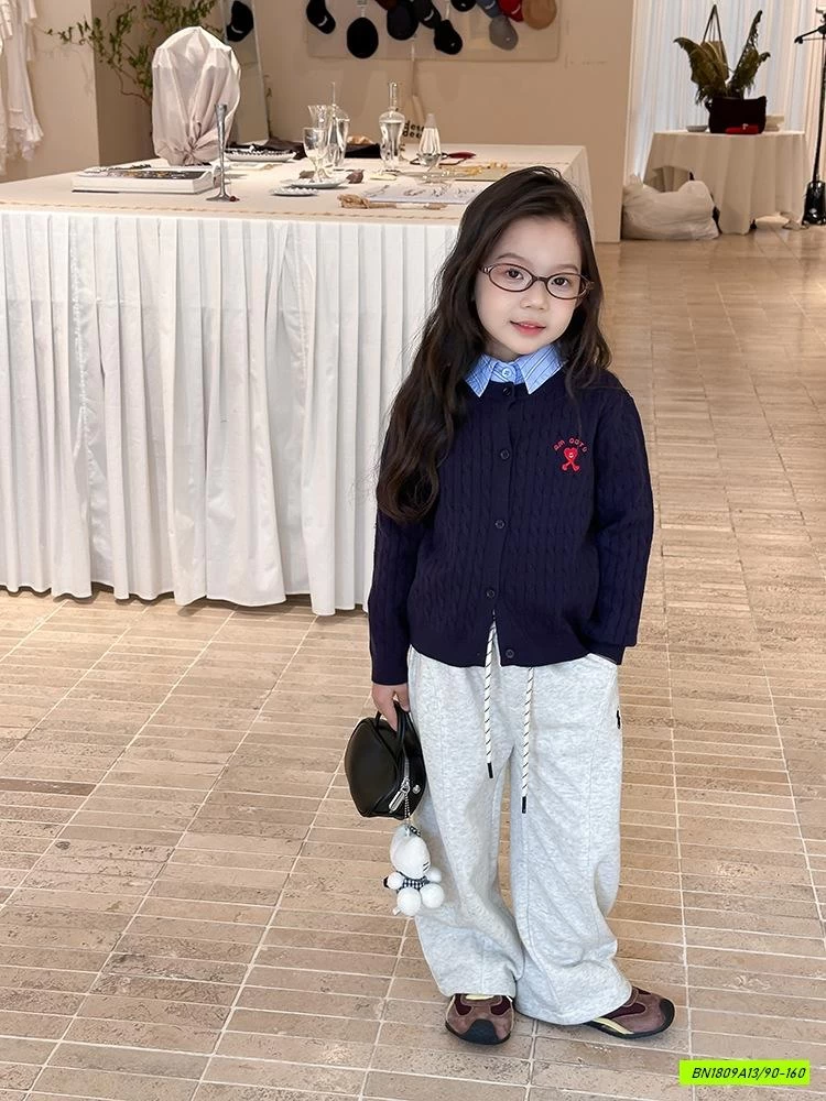 CARDIGAN LEN VẶN THỪNG 25G096 AMBB