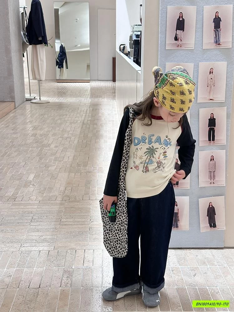 ÁO THUN IN HÌNH PHỐI MÀU TAY 25G062 AMBB