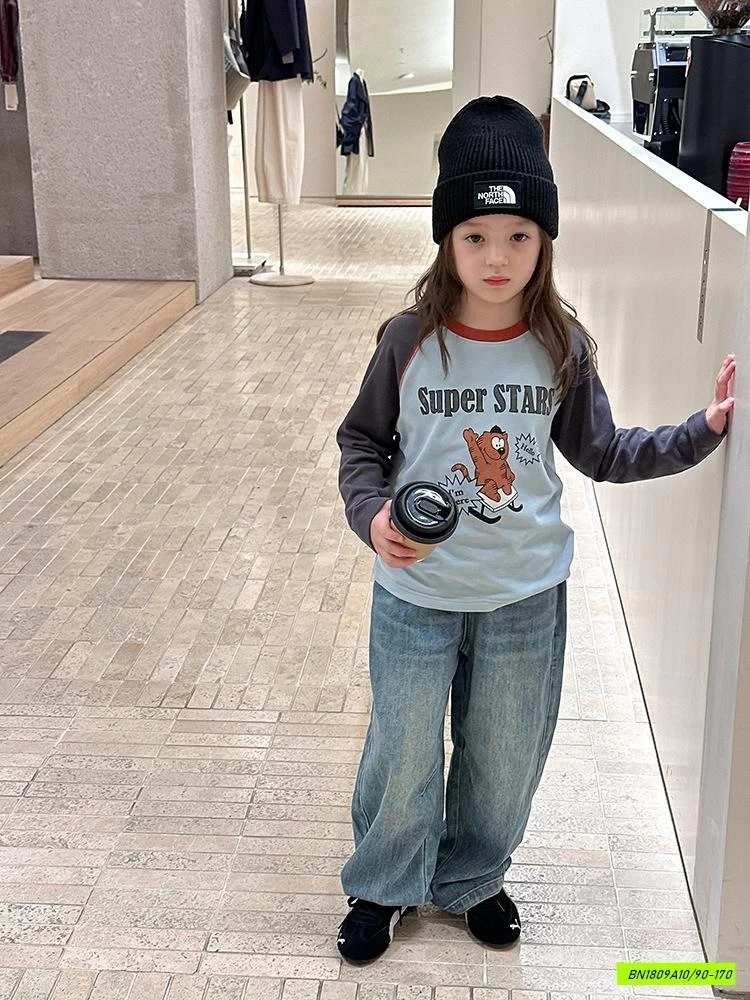 ÁO THUN IN HÌNH PHỐI MÀU TAY 25G062 AMBB