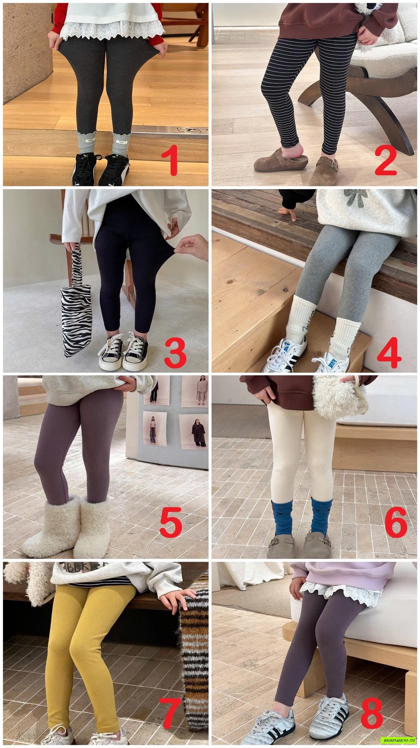 LEGGING NỈ TRƠN MÀU 25G044 AMBB