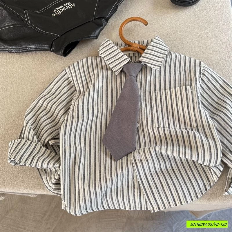 SƠ MI SỌC KÈM CÀ VẠT MMY