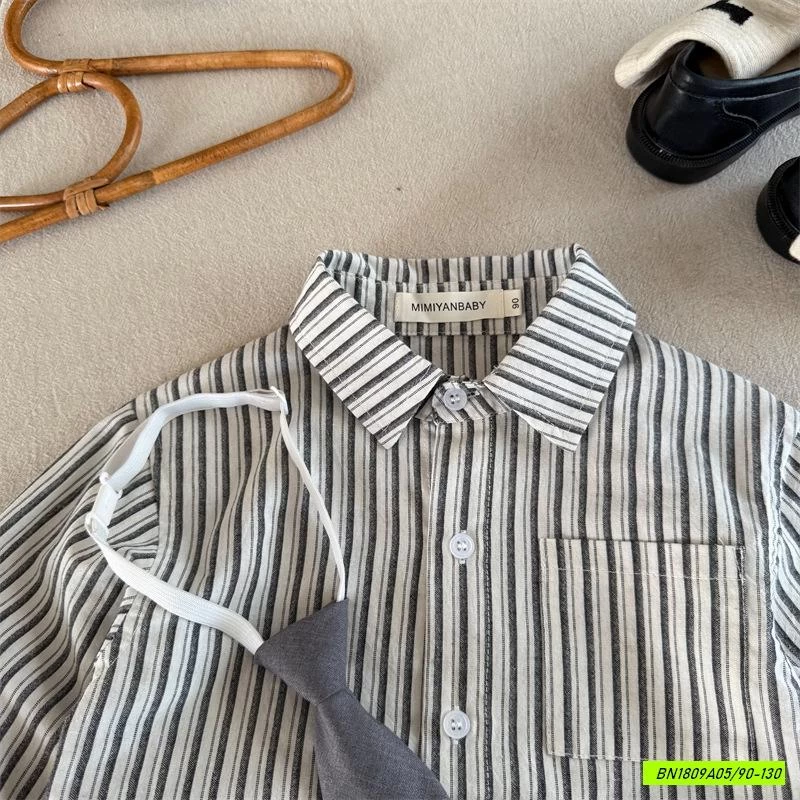 SƠ MI SỌC KÈM CÀ VẠT MMY