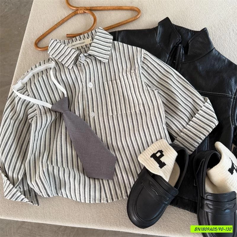 SƠ MI SỌC KÈM CÀ VẠT MMY