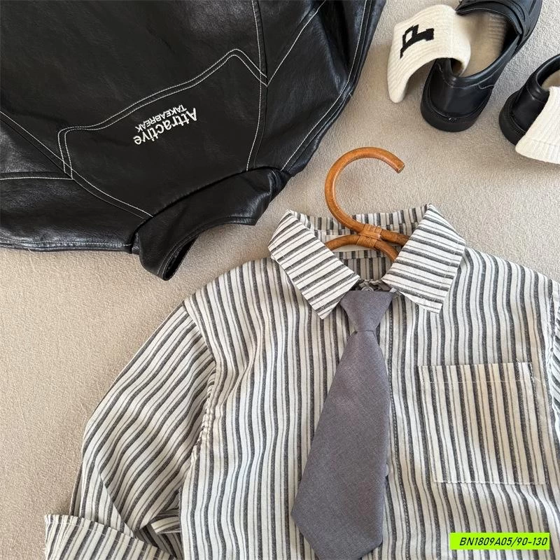 SƠ MI SỌC KÈM CÀ VẠT MMY