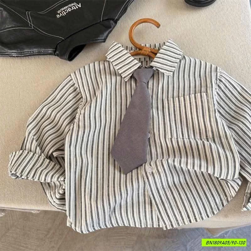 SƠ MI SỌC KÈM CÀ VẠT MMY