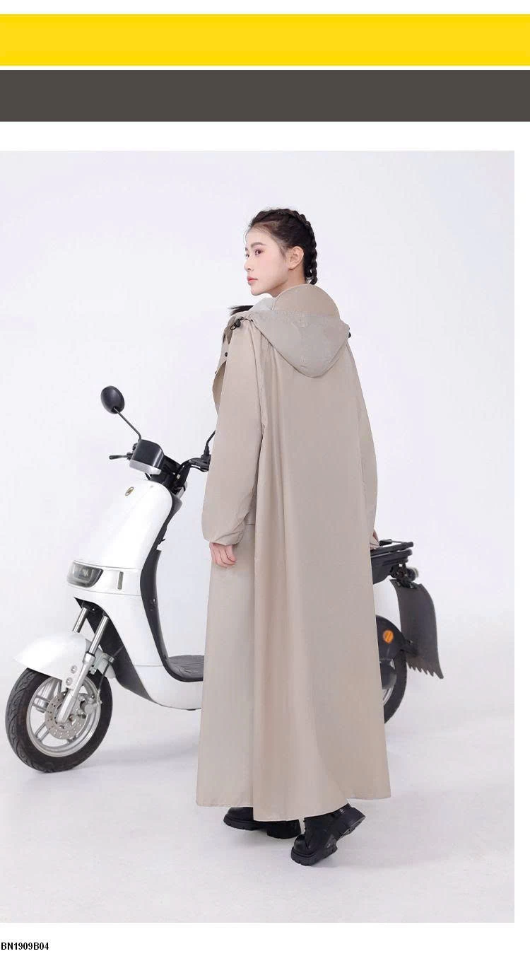 Áo mưa măng tô dáng rộng