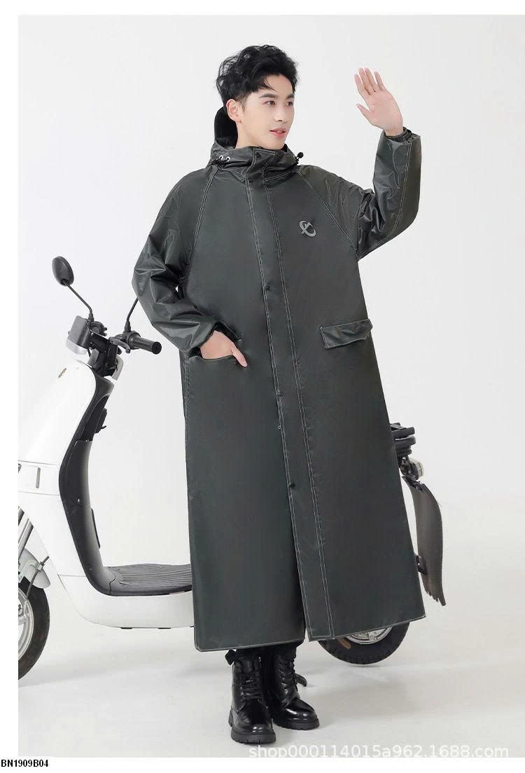 Áo mưa măng tô dáng rộng