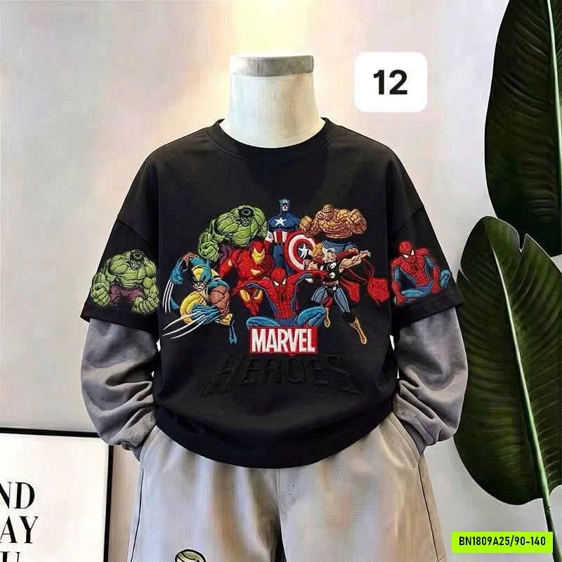 ÁO THUN SPIDERMAN GIẢ 2 LỚP