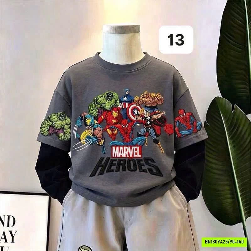 ÁO THUN SPIDERMAN GIẢ 2 LỚP