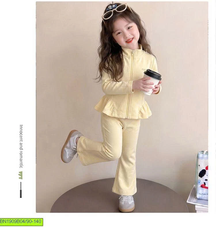 SET NỈ XINH XỈU KIỂU PEPLUM ĐIỆU