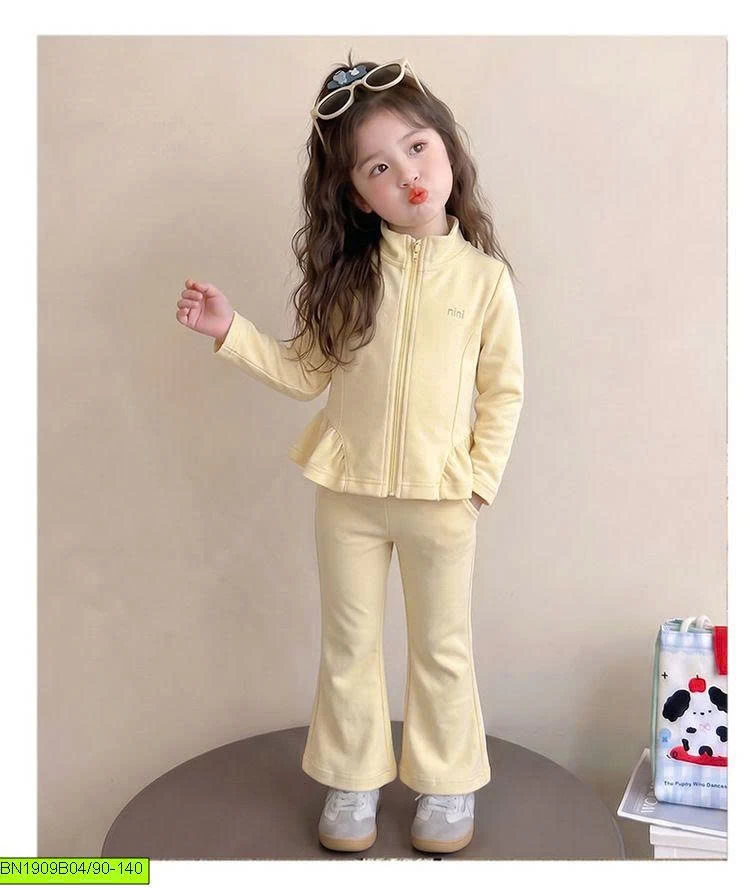 SET NỈ XINH XỈU KIỂU PEPLUM ĐIỆU
