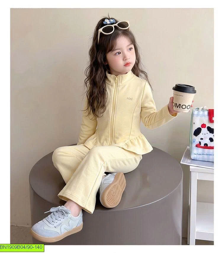 SET NỈ XINH XỈU KIỂU PEPLUM ĐIỆU