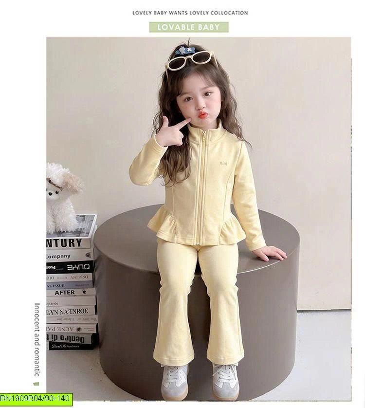 SET NỈ XINH XỈU KIỂU PEPLUM ĐIỆU