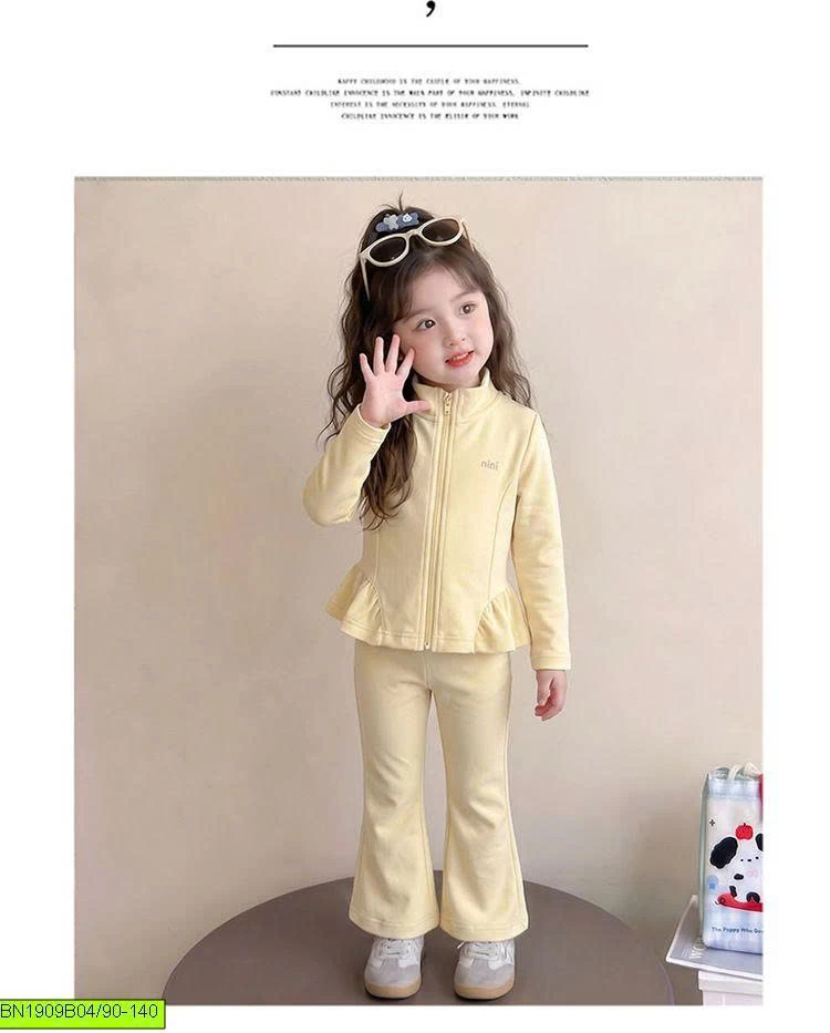 SET NỈ XINH XỈU KIỂU PEPLUM ĐIỆU