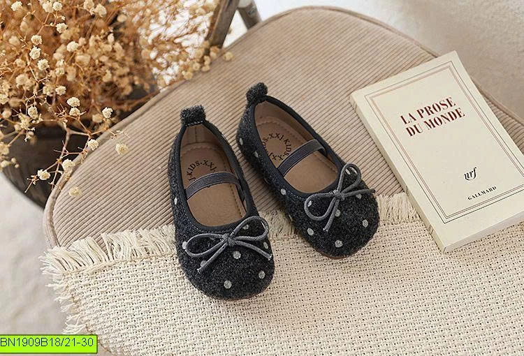 GIÀY BÚP BÊ NỮ CHẤM BI CỔ ĐIỂN