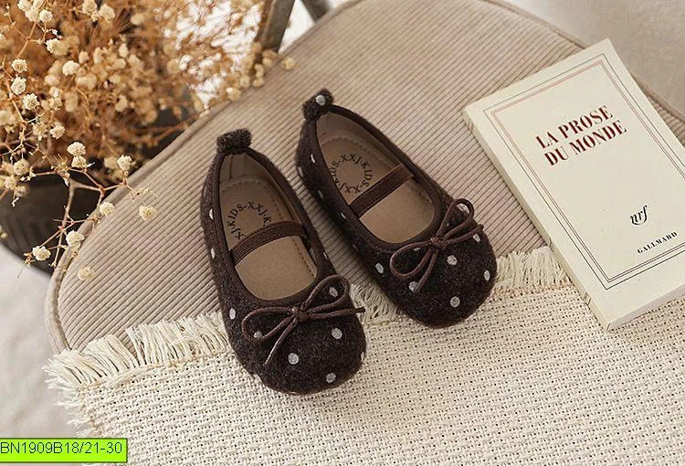 GIÀY BÚP BÊ NỮ CHẤM BI CỔ ĐIỂN