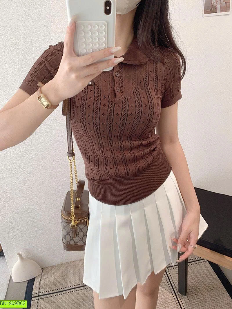 ÁO LEN KEKEZOON CỔ SEN