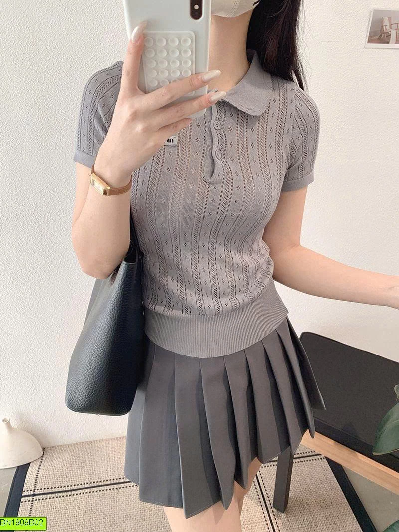 ÁO LEN KEKEZOON CỔ SEN