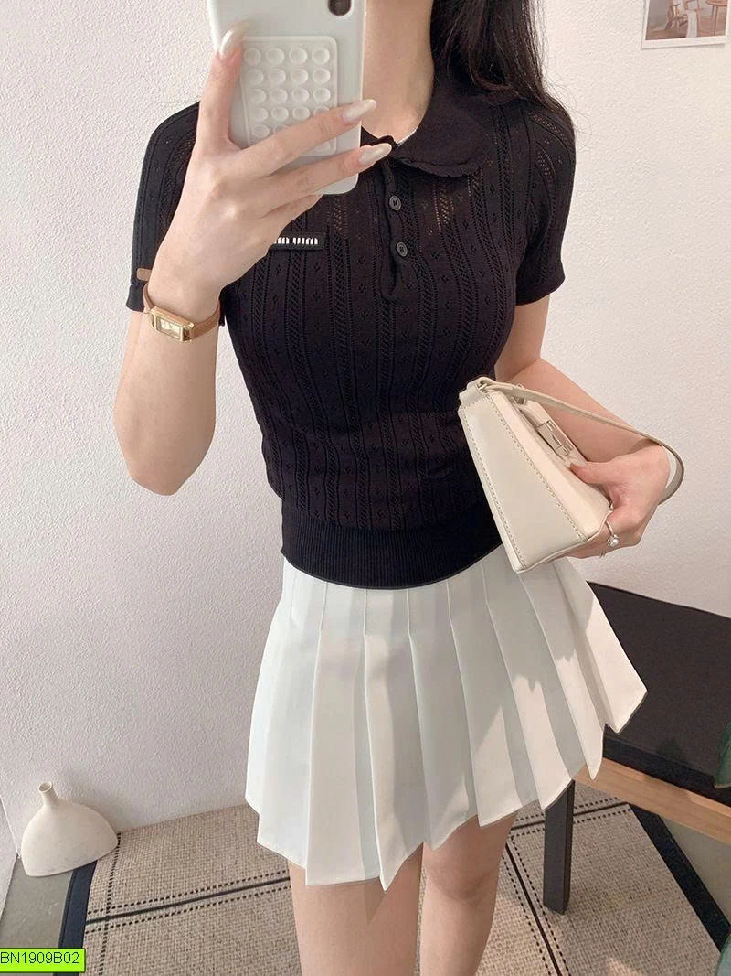 ÁO LEN KEKEZOON CỔ SEN