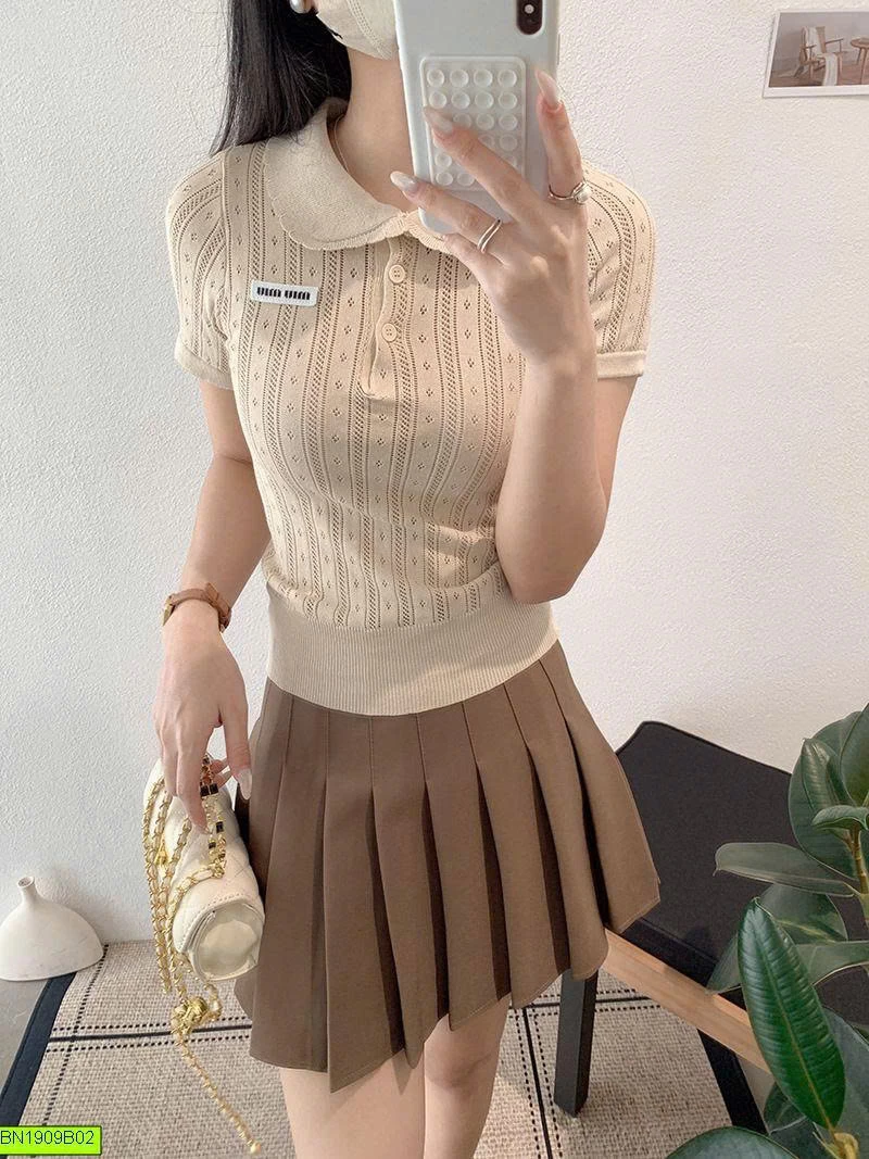 ÁO LEN KEKEZOON CỔ SEN