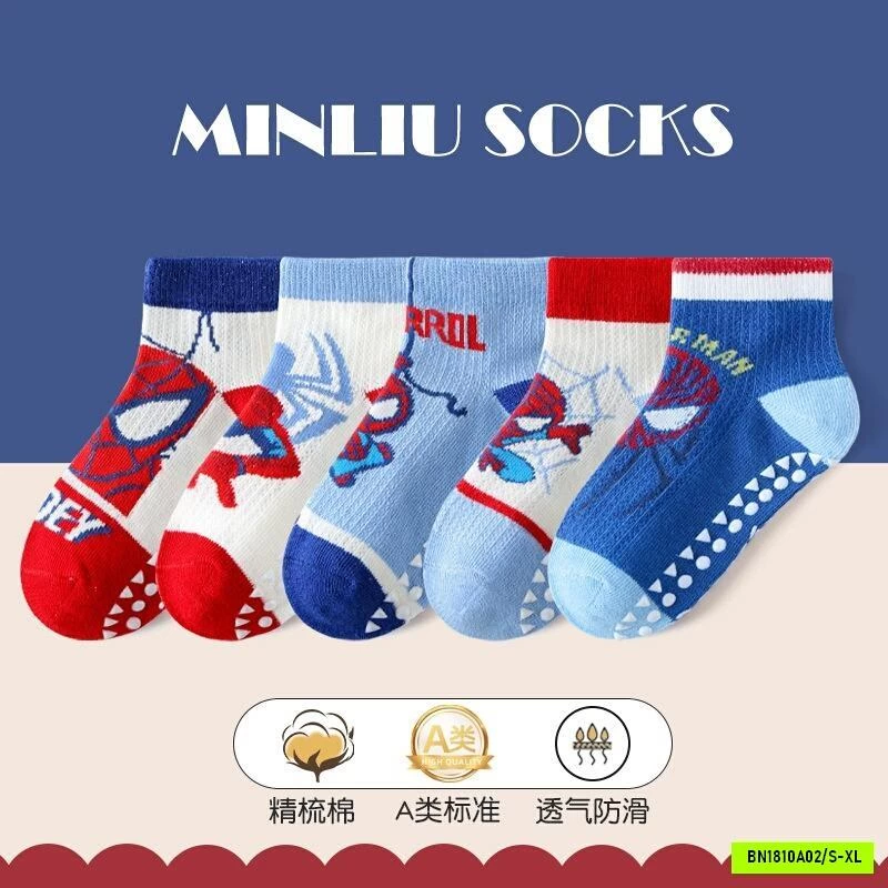 TẤT CHỐNG TRƯỢT SPIDERMAN CỔ THẤP