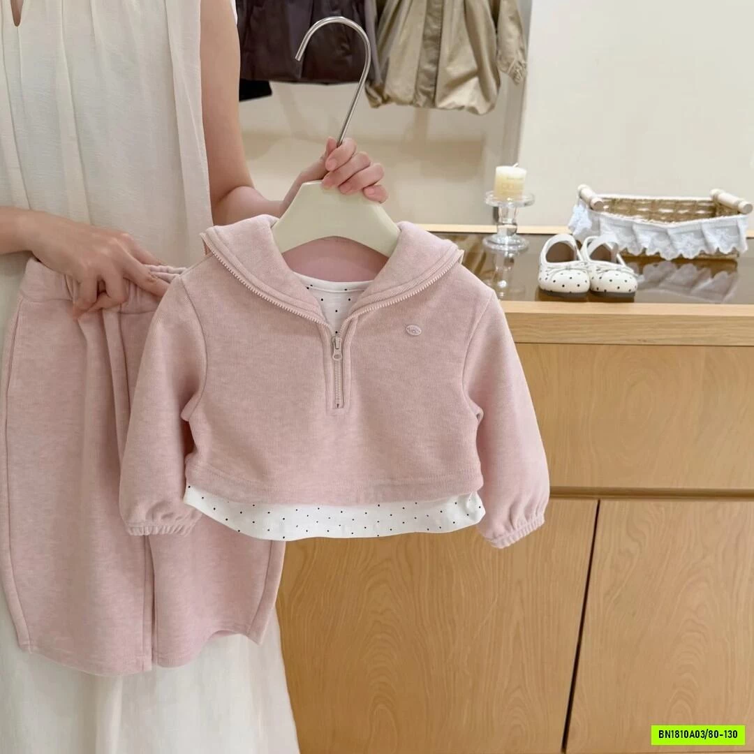 SÉT NỈ HỒNG CỔ KHÓA NINGLI
