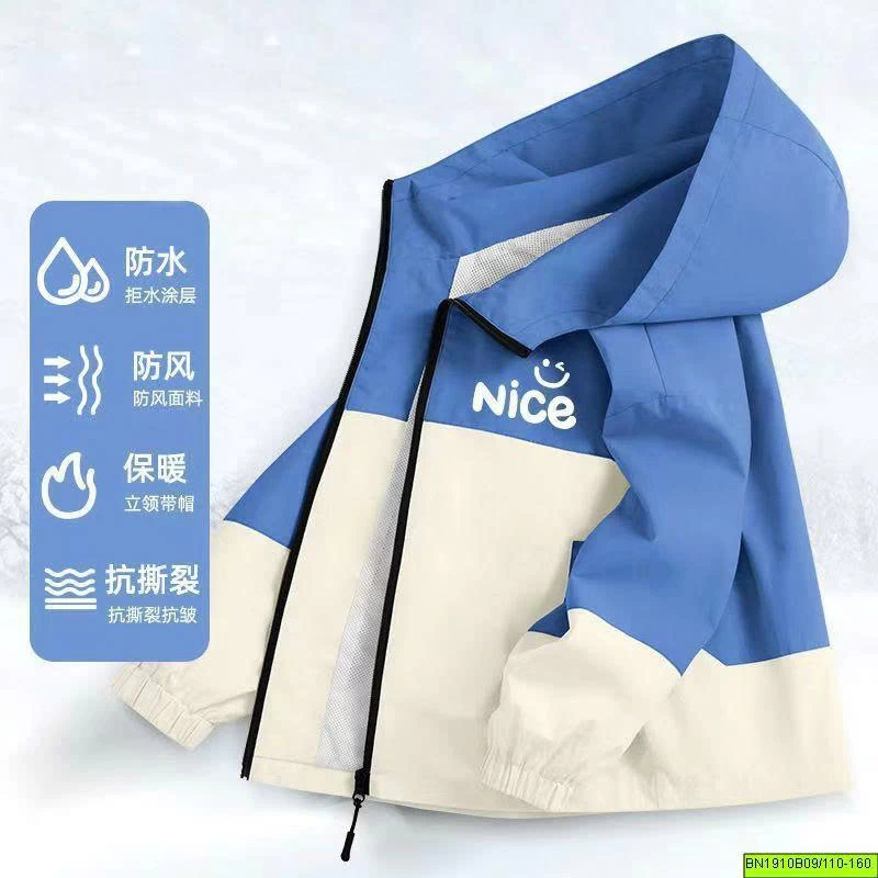 ÁO KHOÁC GIÓ PHỐI MÀU CHỮ NICE