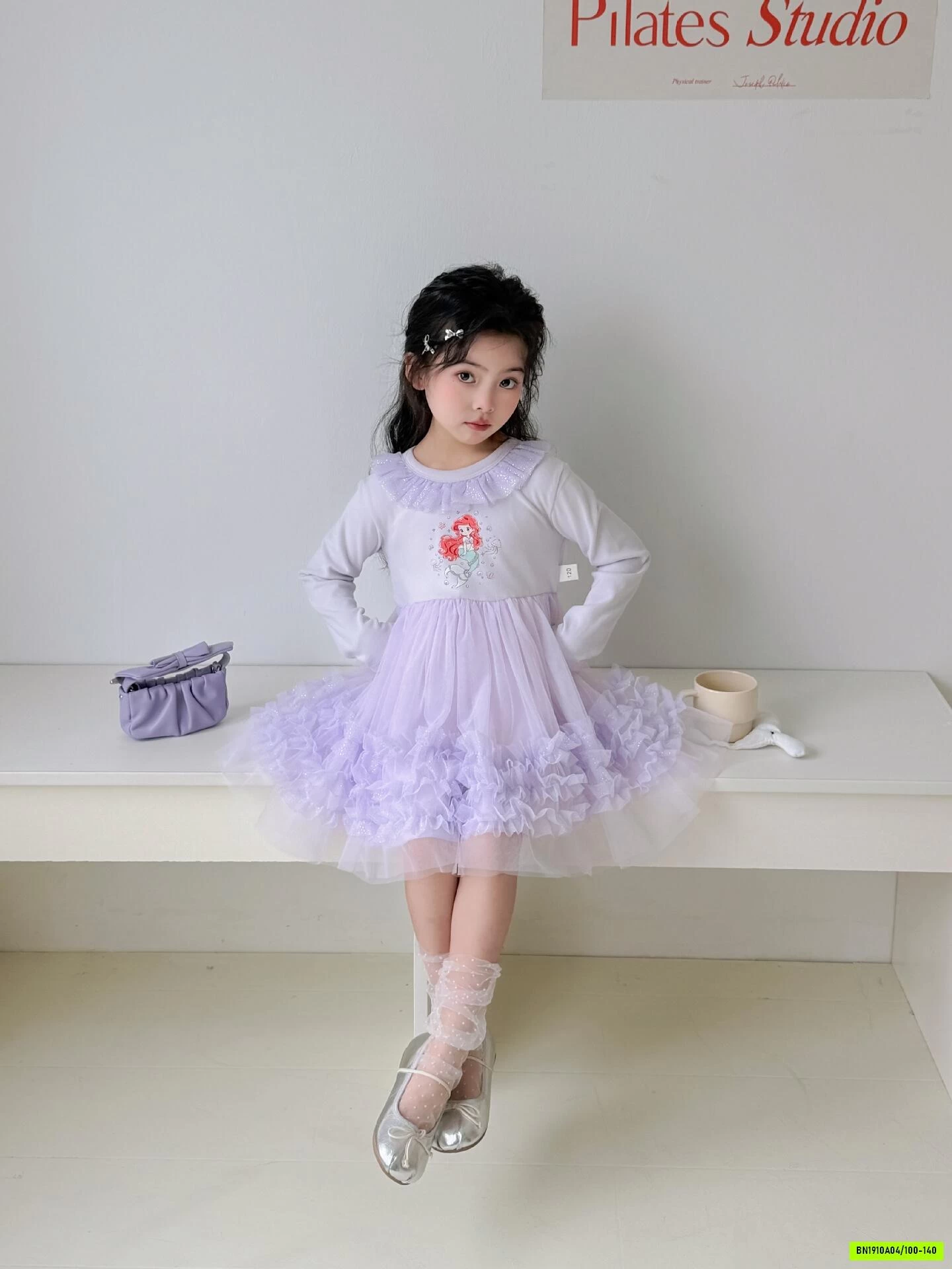 VÁY PHỐI REN BÉ GÁI