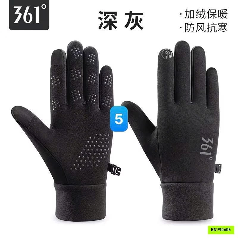 GĂNG TAY GIỮ ẤM 361° LÓT NỈ HỖ TRỢ CẢM ỨNG
