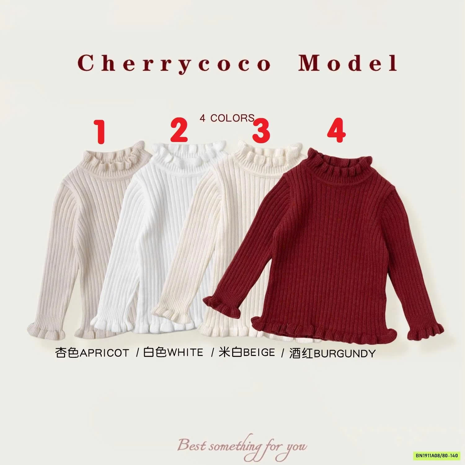 ÁO LEN CỔ VIỀN BÈO CHERRYCOCO