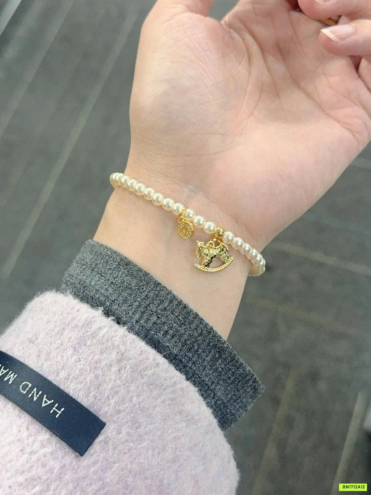 VÒNG TAY NGỌC TRAI NGỰA MAY MẮN GOLICC