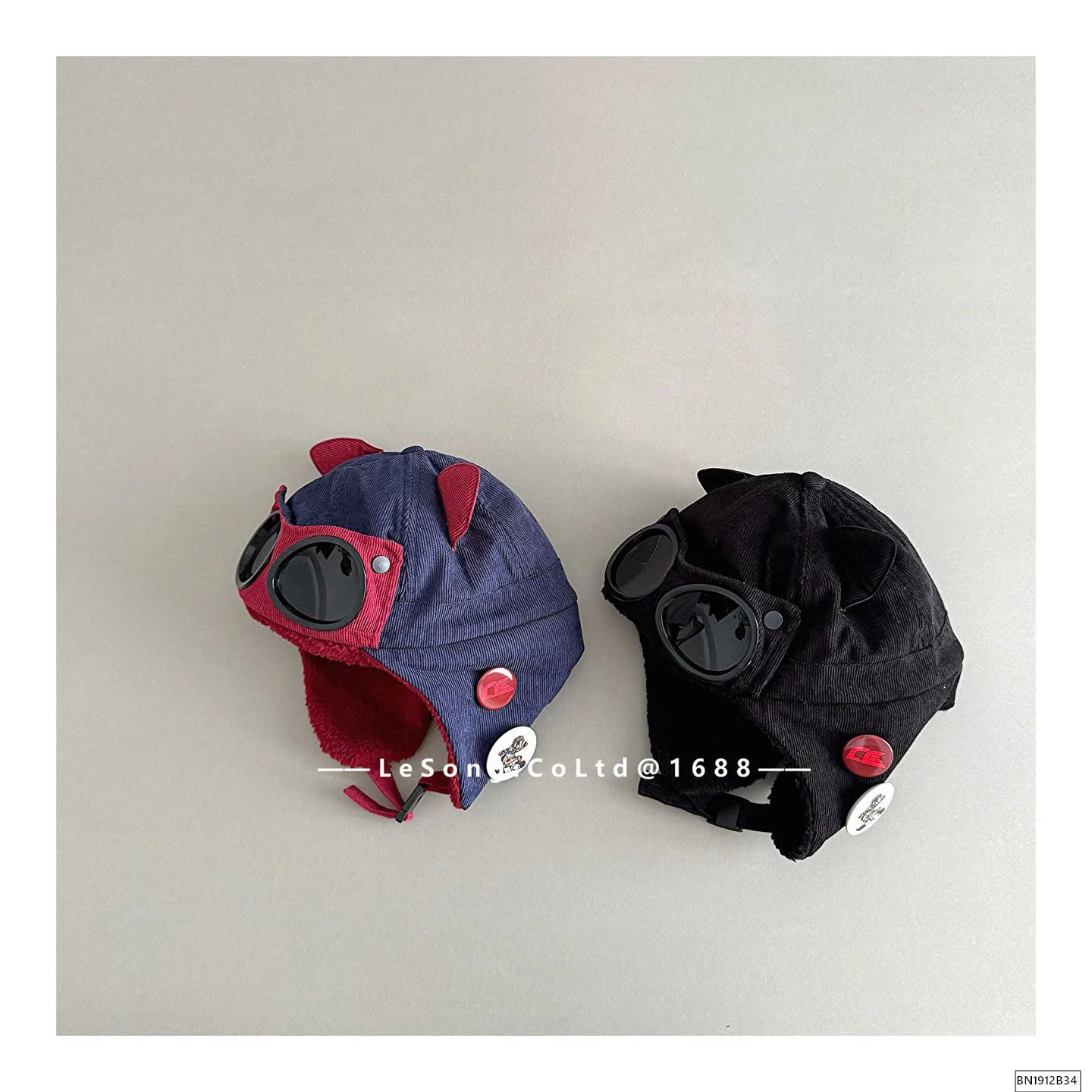 MŨ NHUNG LÓT LÔNG KÈM MẮT KÍNH