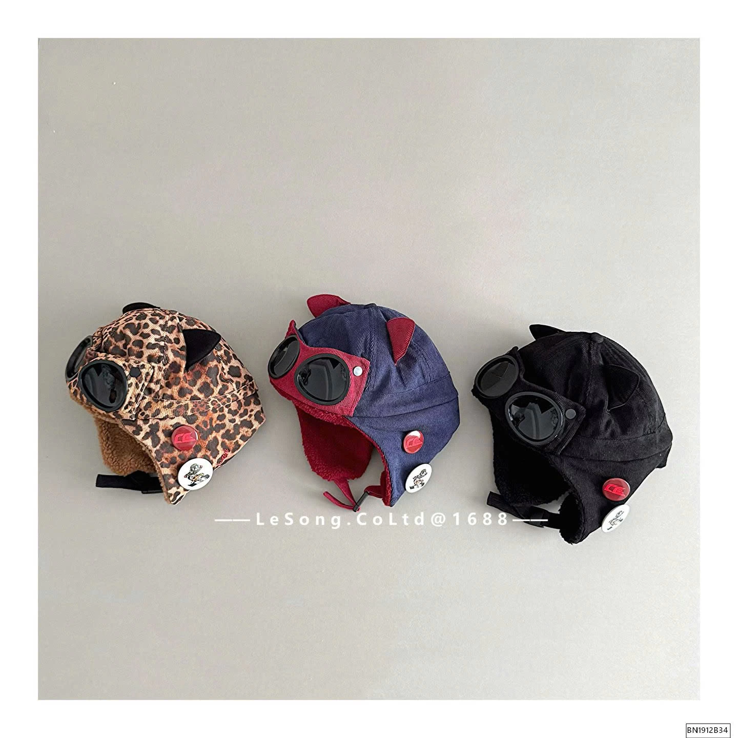 MŨ NHUNG LÓT LÔNG KÈM MẮT KÍNH