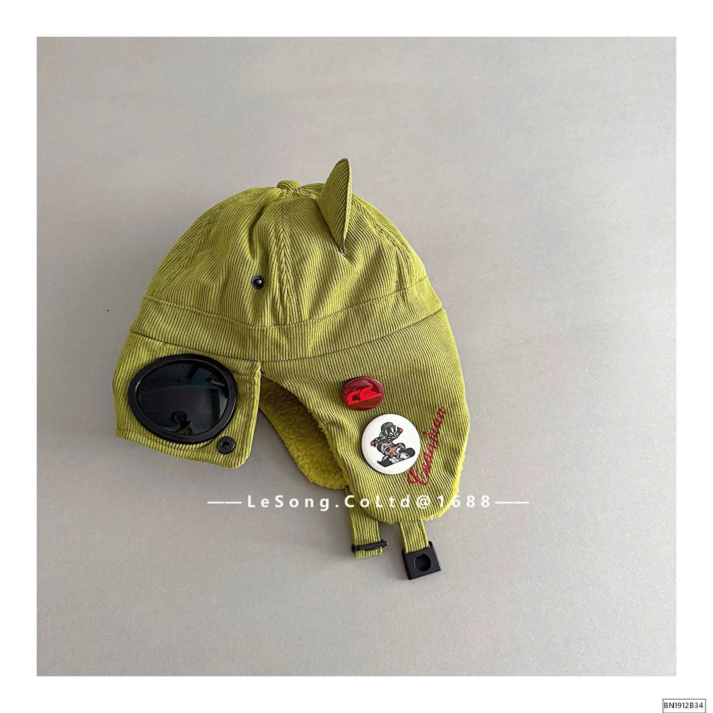 MŨ NHUNG LÓT LÔNG KÈM MẮT KÍNH