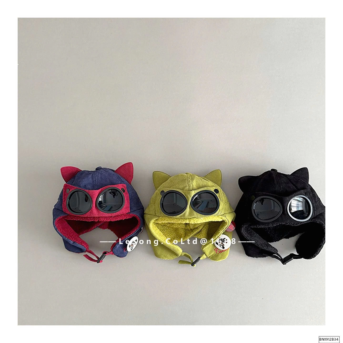 MŨ NHUNG LÓT LÔNG KÈM MẮT KÍNH