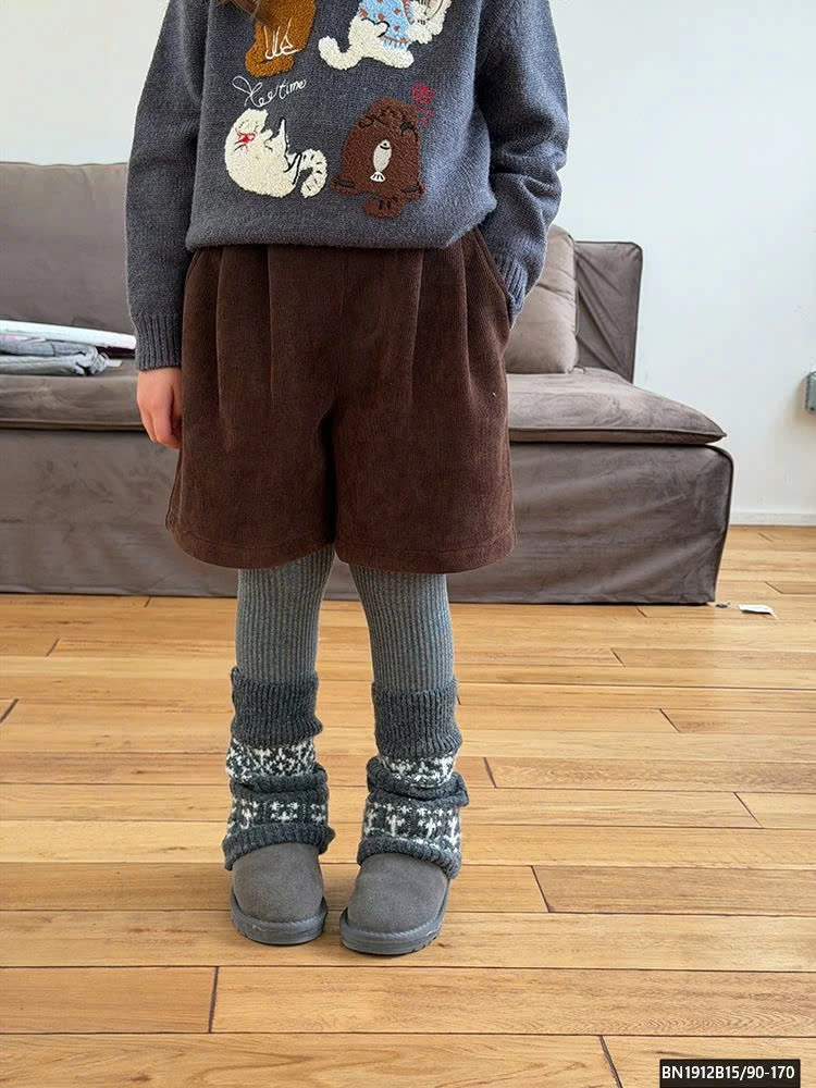 QUẦN SHORT NHUNG LÓT LÔNG AMBB 25H059