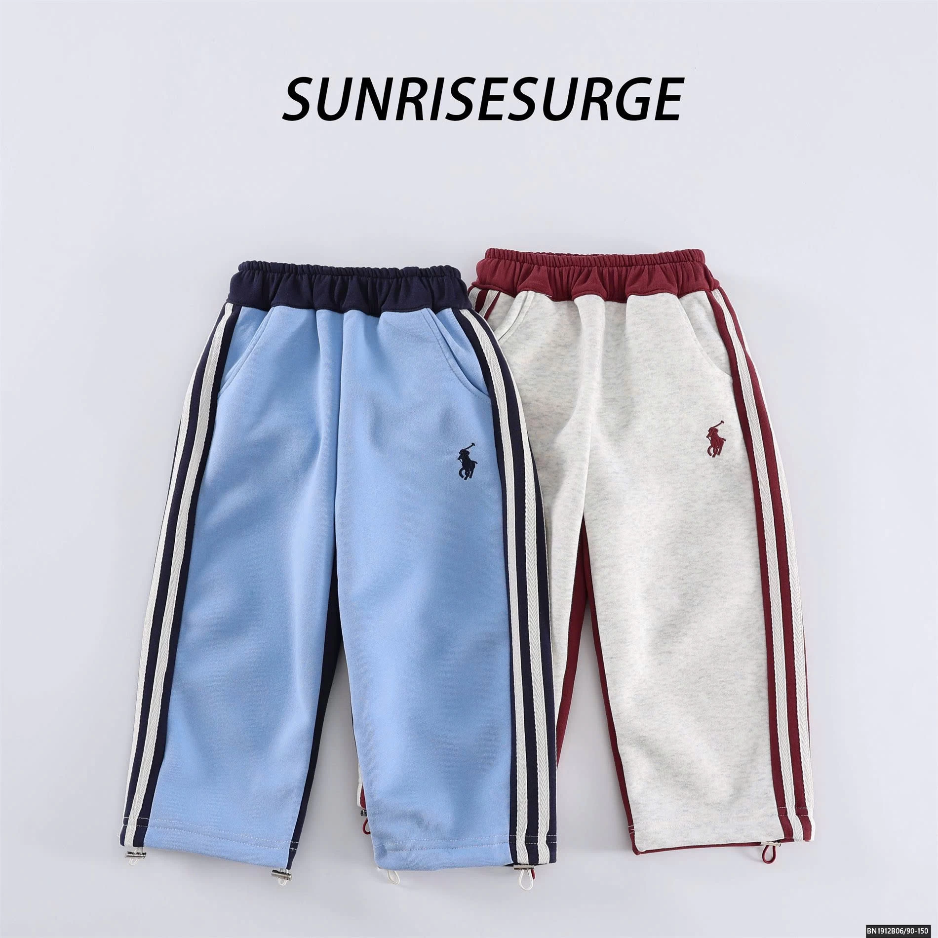 QUẦN NỈTHỂ THAO LOGO NGỰA  MẸ VÀ BÉ