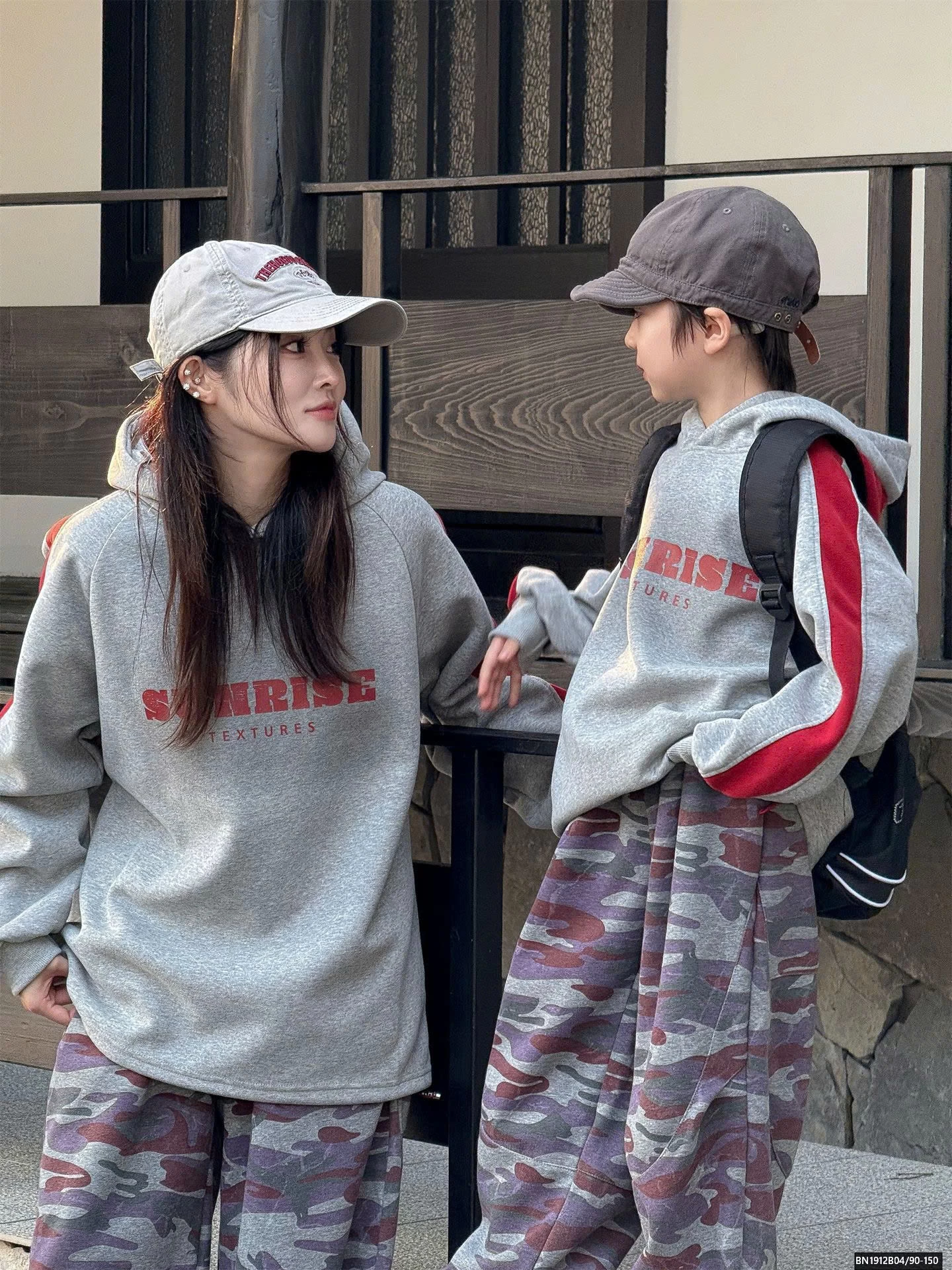 ÁO HOODIE SUNRISE MẸ VÀ BÉ