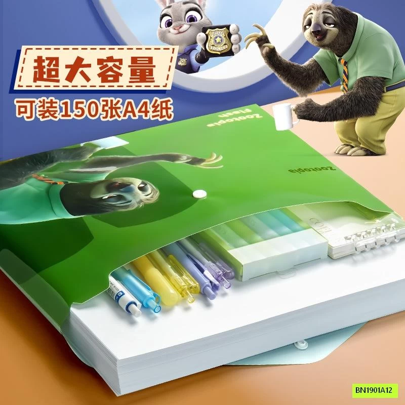 SÉT 5 TÚI ĐỰNG TÀI LIỆU HOẠT HÌNH