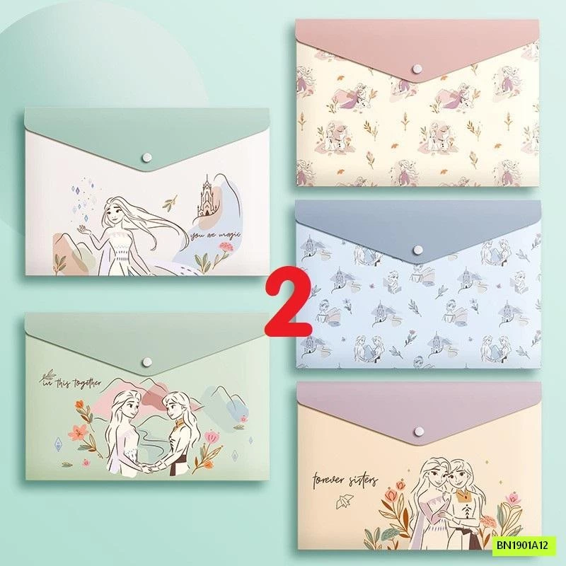 SÉT 5 TÚI ĐỰNG TÀI LIỆU HOẠT HÌNH