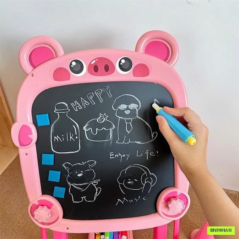 BẢNG VẼ 2 MẶT KÈM GHẾ CHO BÉ