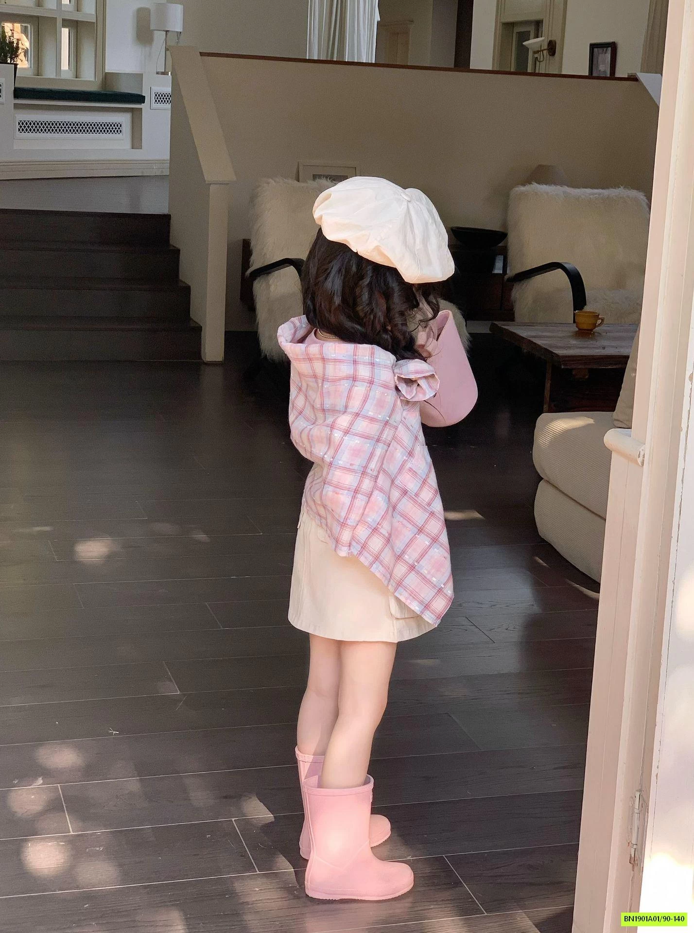 SÉT SƠ MI CARO HỒNG 3 CHI TIẾT