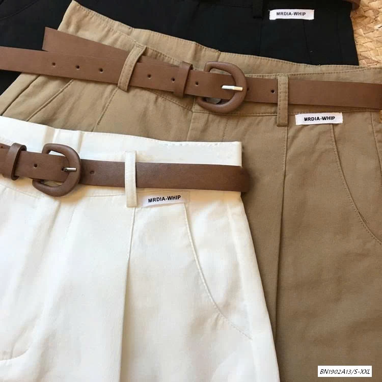 SHORT THÔ KÈM BELT